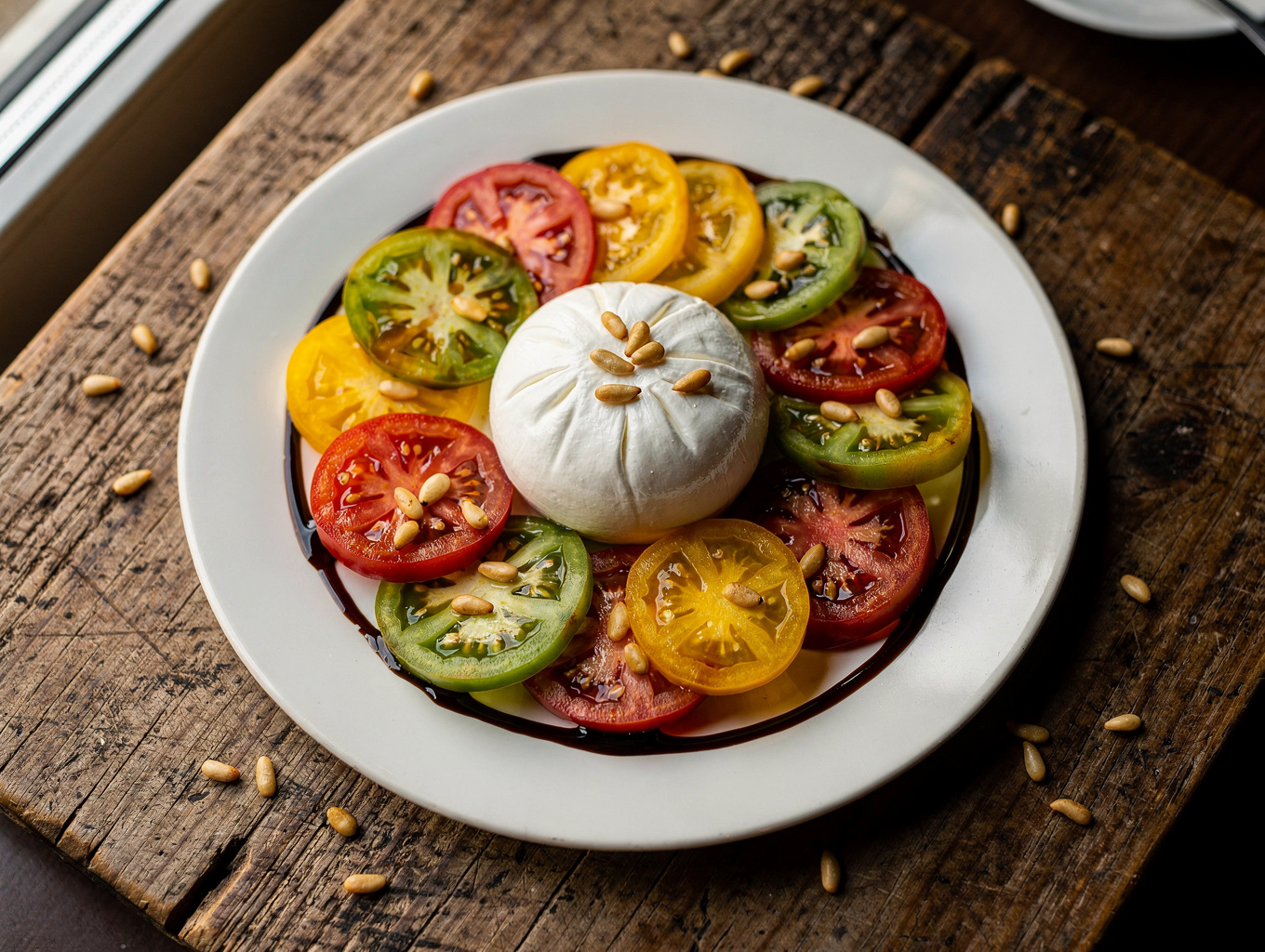 Charred Heirloom Burrata